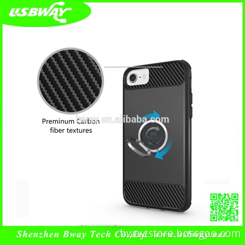 Manufacturer Factory Price PU Leather Skin 360 Degree Soft TPU Phone Case for iPhone 7